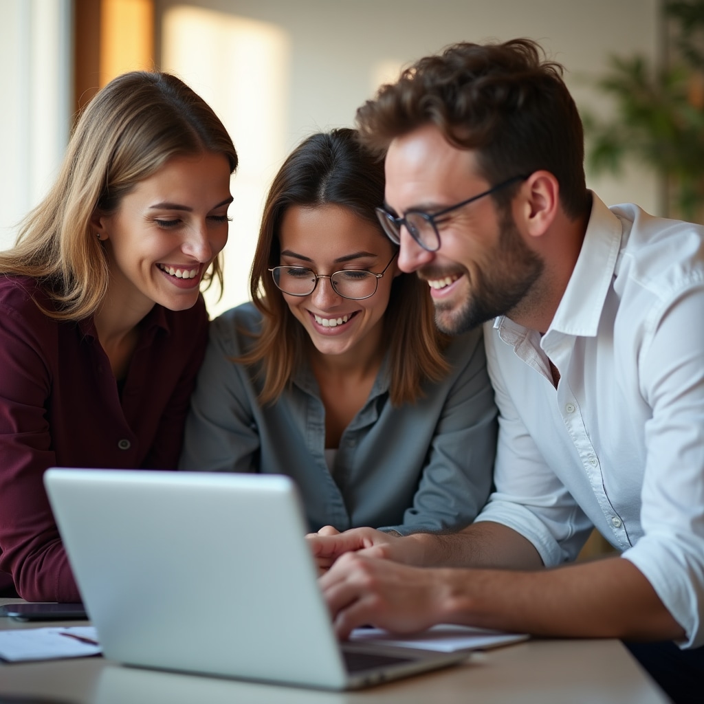 Echipă în discuție despre finanțe personale